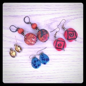 Dangly Earrings Lot of 4